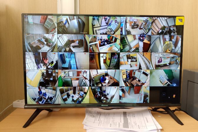 exmas cctv footage display